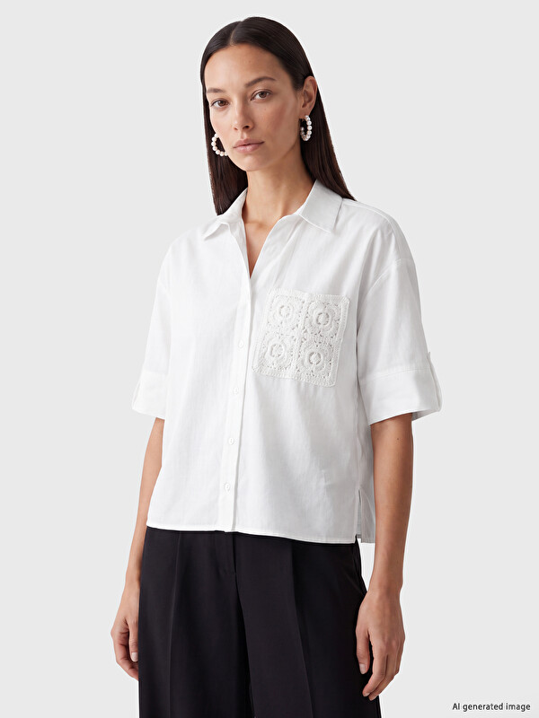 LCW EVERYDAY Woman White Shirt