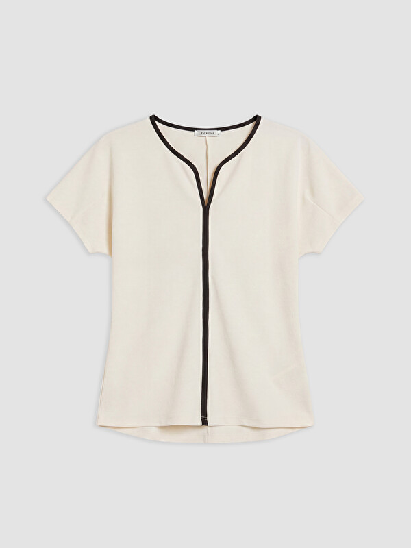 LCW EVERYDAY Kaçık Yaka Peplum Bluz