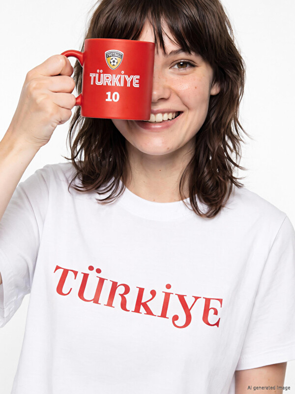 LCW HOME Türkiye Baskılı Futbol Temalı Kupa 320 ml