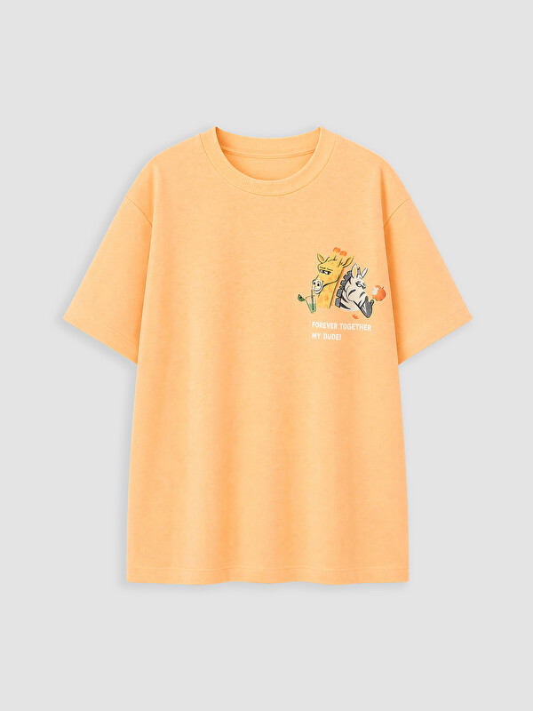 LCW Kids Crew Neck Printed Boys' T-Shirt