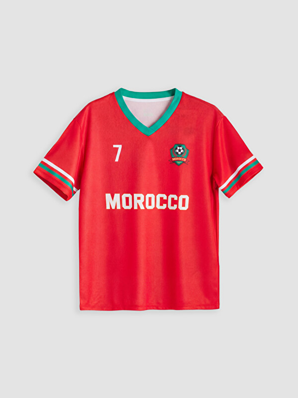 KOOR SPORT Morocco Baskılı Oversize Kadın Spor Tişört