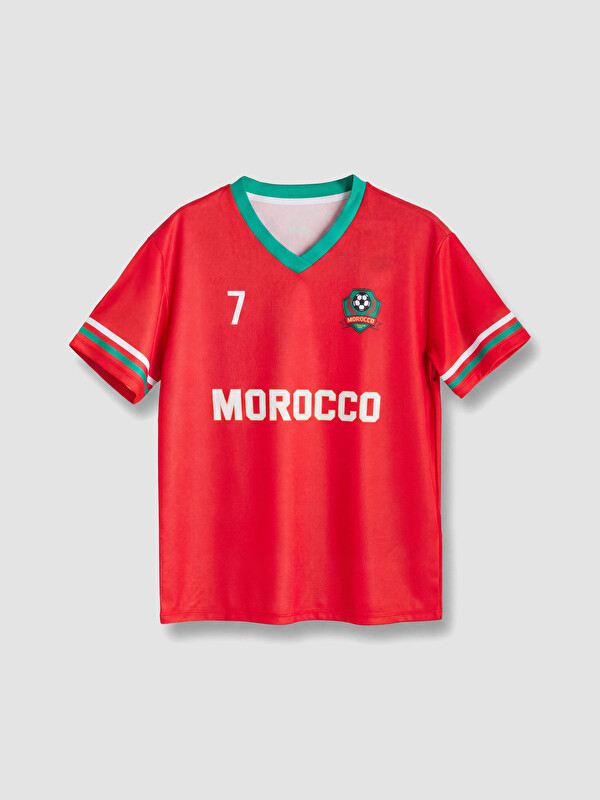 KOOR SPORT Morocco Baskılı Oversize Kadın Spor Tişört