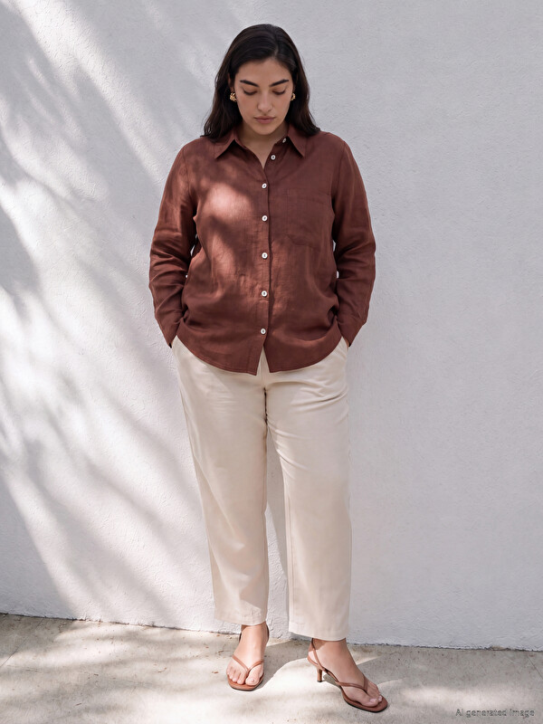 LCWAIKIKI Petite Elastic Waist Women's Trousers
