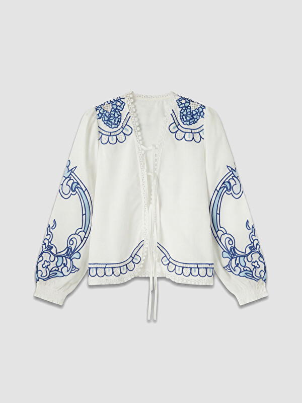 LCW Modest Nakışlı Kadın Kimono