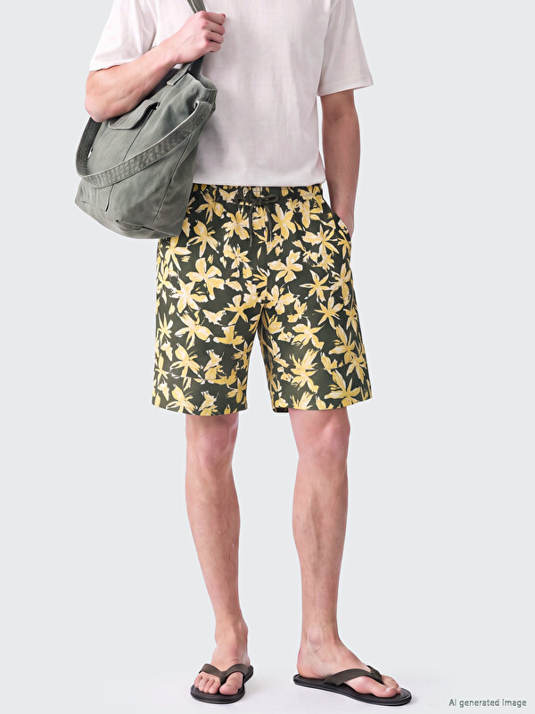 LCW SWIMWEAR Kısa Boy Desenli Erkek Deniz Şortu