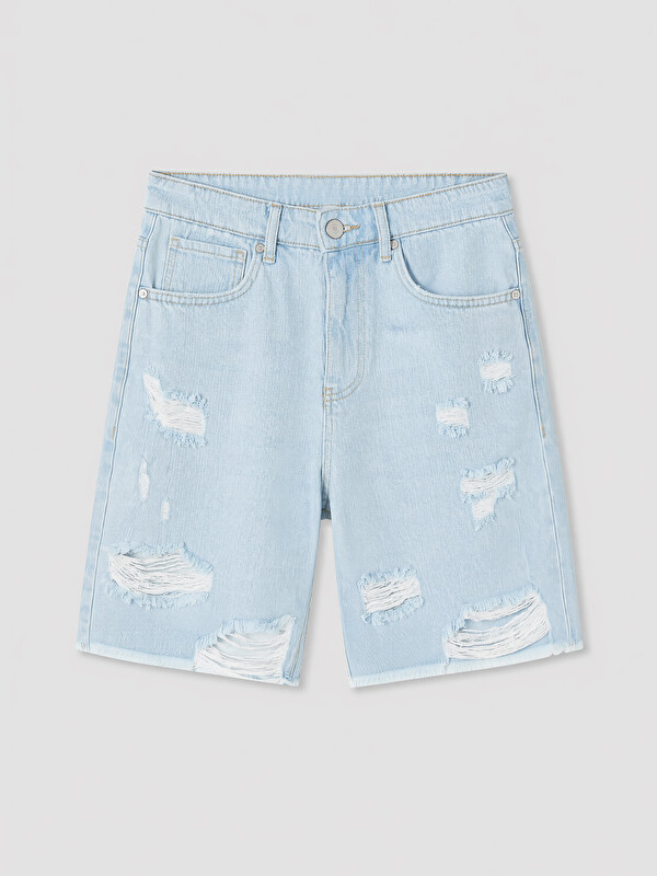 LCW Jeans Regular Fit Erkek Jean Şort
