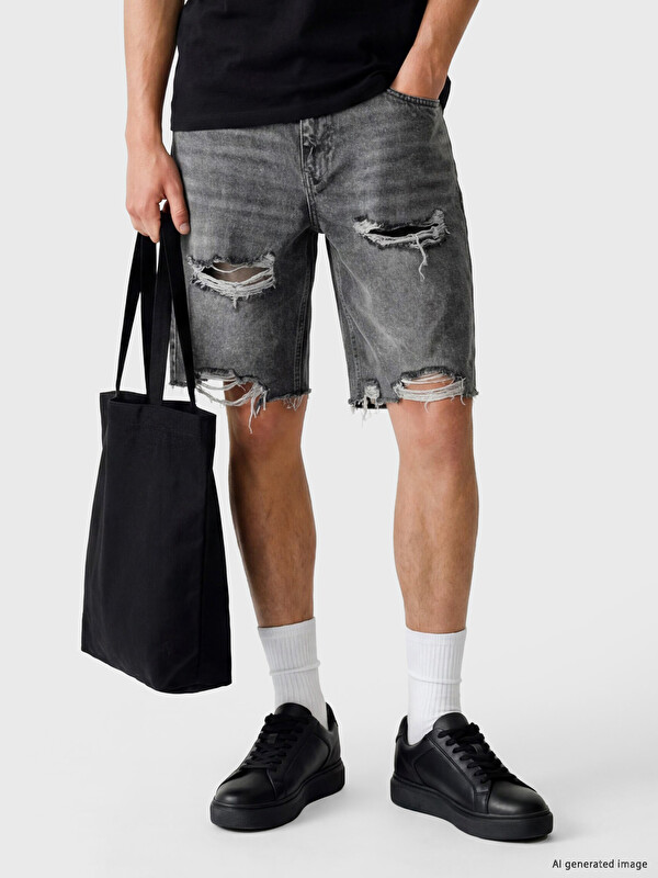 LCW Jeans Regular Fit Erkek Jean Şort