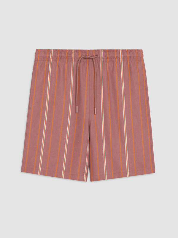 LCW SWIMWEAR Kısa Boy Çizgili Erkek Deniz Şortu