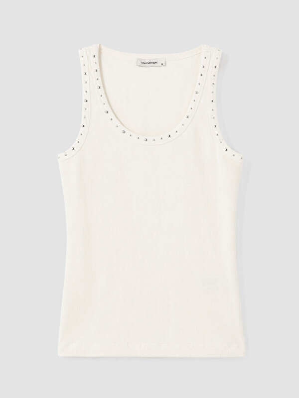 LCW EVERYDAY Woman Ecru Tank Top