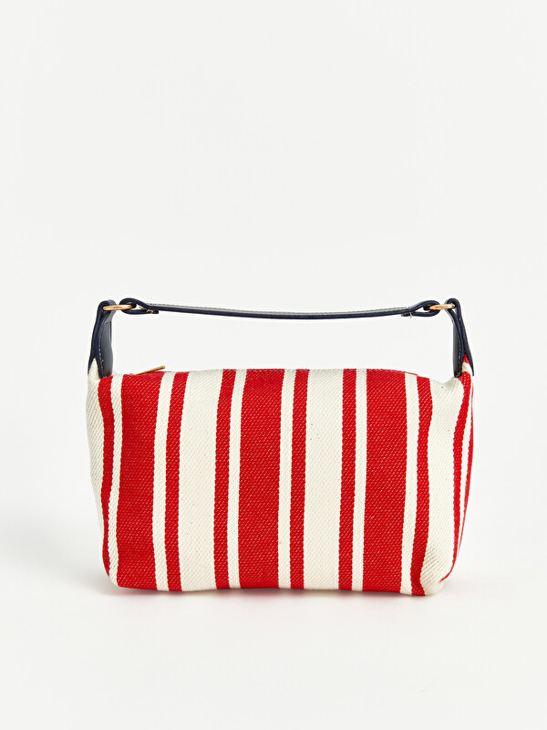 LCW ACCESSORIES Çizgi Desenli Kadın Omuz Çantası