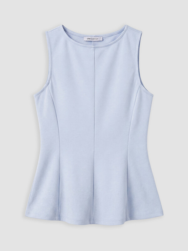 LCW EVERYDAY Bisiklet Yaka Peplum Bluz