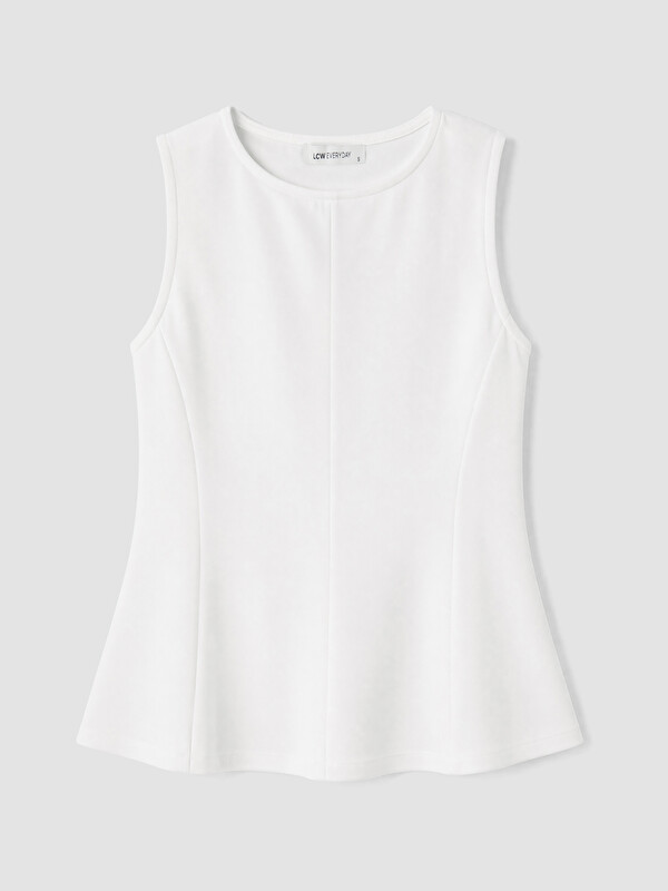 LCW EVERYDAY Bisiklet Yaka Peplum Bluz
