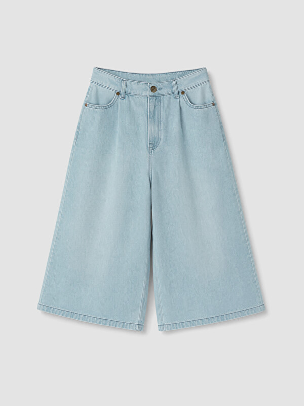 Soulife Bermuda Fit Kadın Jean Şortolon