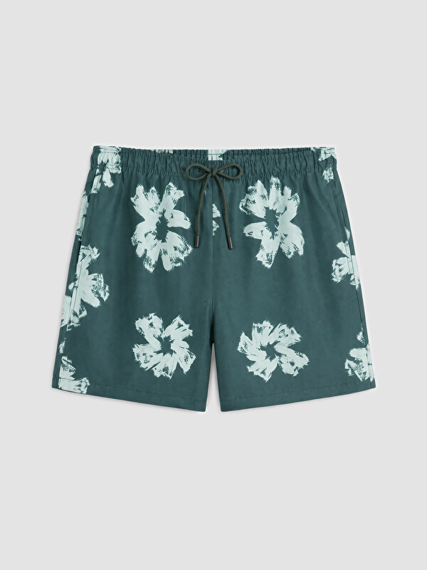 LCW SWIMWEAR Kısa Boy Desenli Erkek Deniz Şortu