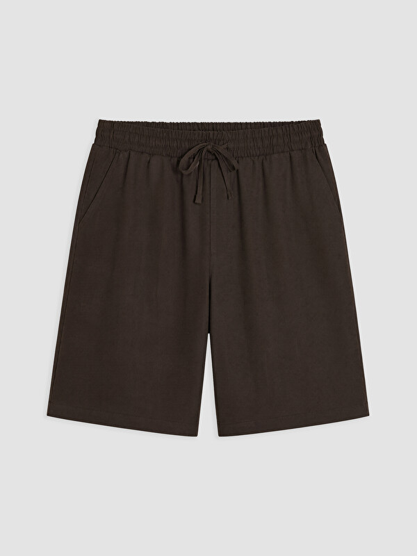 XSIDE Regular Fit Keten Karışımlı Erkek Şort