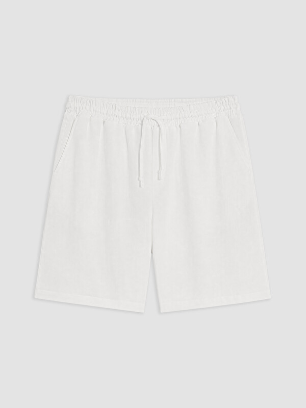 XSIDE Regular Fit Keten Karışımlı Erkek Şort