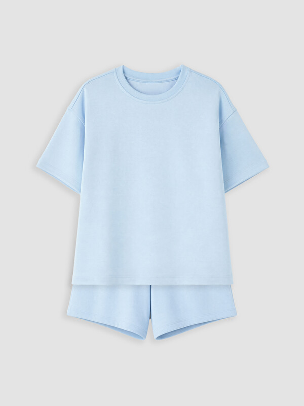 LCW Kids Kız Çocuk Soft Touch Şortlu Takım