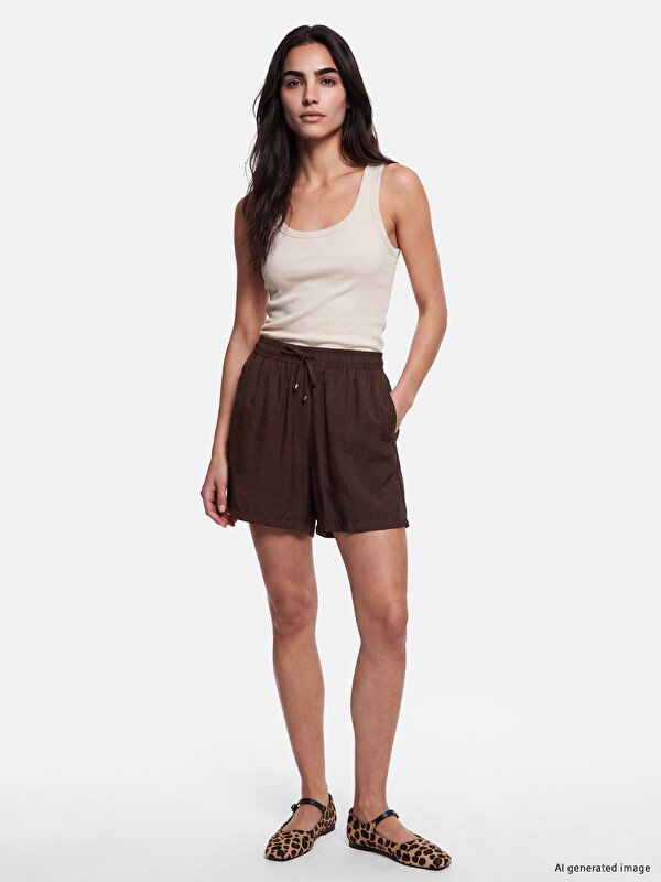 LCW Vision Elastic Waist Women's Shorts