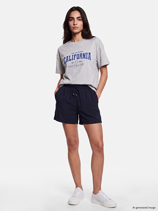 LCW Vision Elastic Waist Women's Shorts