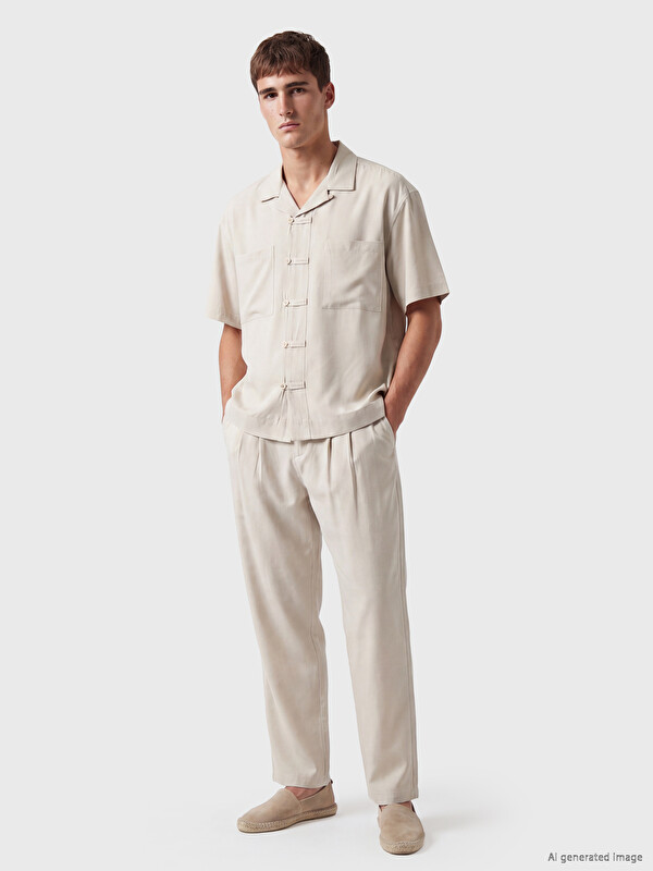 LCW Vision Relax Fit Erkek Pileli Pantolon