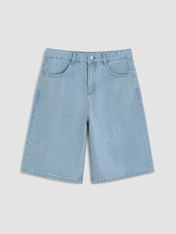 LCW Kids Erkek Çocuk Jean Bermuda Şort