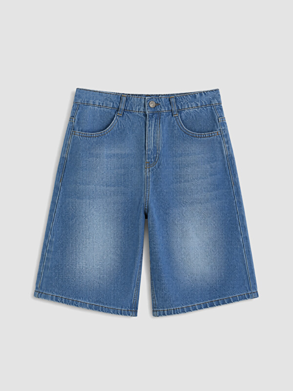 LCW Kids Erkek Çocuk Jean Bermuda Şort