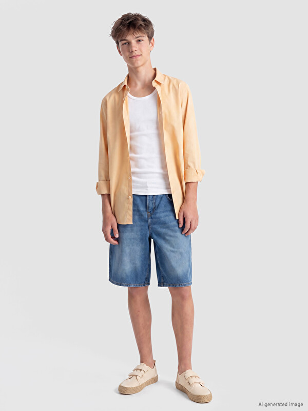 LCW Kids Boys' Jean Bermuda Shorts
