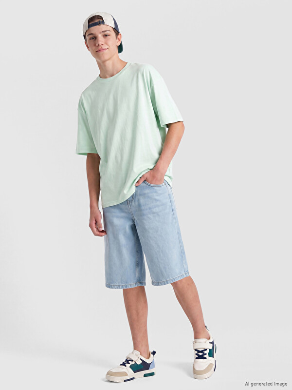 LCW Kids Boys' Jean Bermuda Shorts