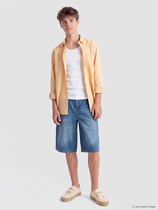 LCW Kids Boys' Jean Bermuda Shorts