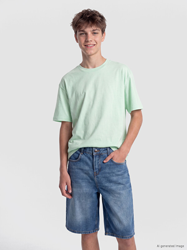 LCW Kids Crew Neck Boys' T-Shirt