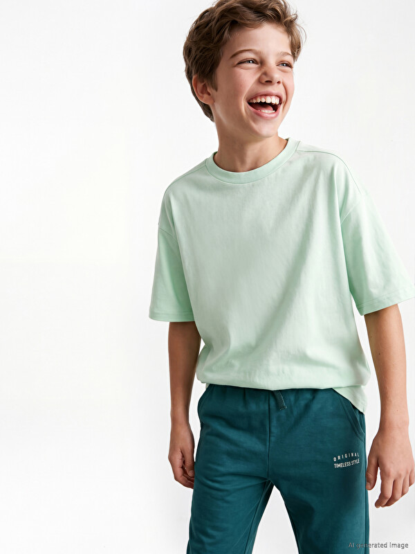 LCW Kids Majica za dječake s okruglim izrezom