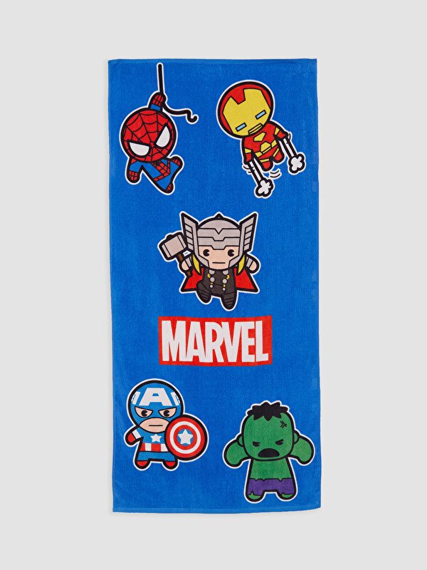 LCW ACCESSORIES Marvel Baskılı Pamuklu Erkek Çocuk Plaj Havlusu 70x140 cm