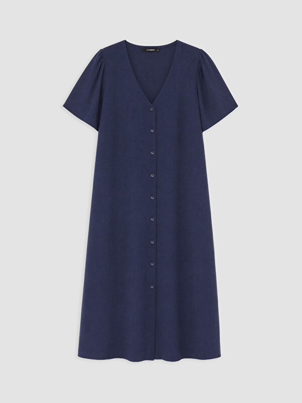 LCWAIKIKI Curve Woman Indigo Dress