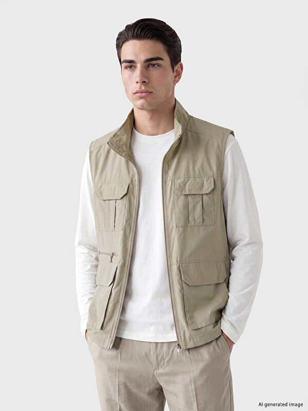 LCWAIKIKI Classic Regular Fit Dik Yaka Erkek Yelek