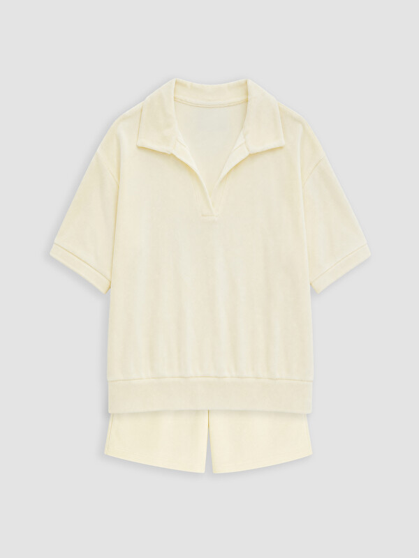 LCW Kids Polo Yaka Kız Çocuk Şortlu Takım