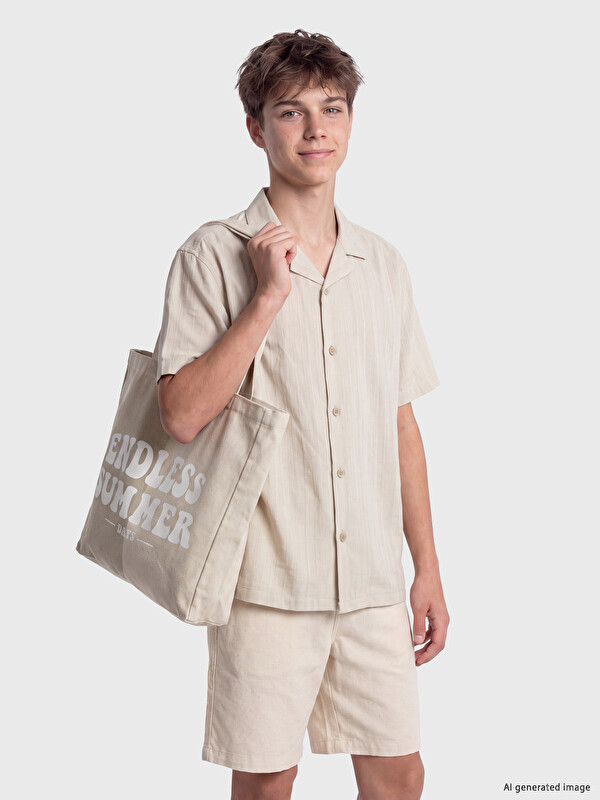 LCW Kids Textured Boys' Shirt