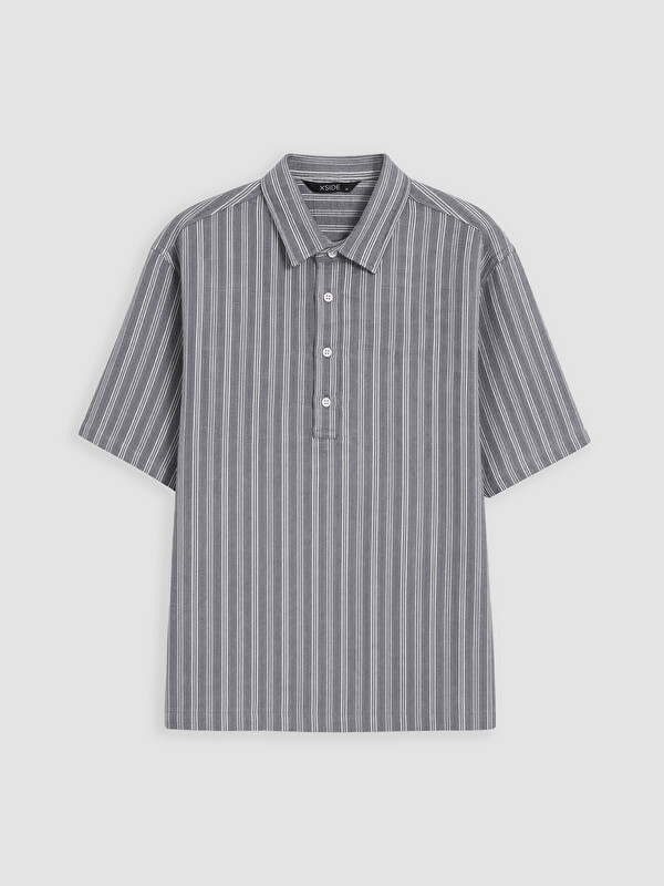 XSIDE Loose Fit Çizgili Erkek Gömlek