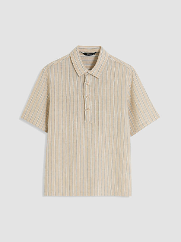 XSIDE Loose Fit Çizgili Erkek Gömlek