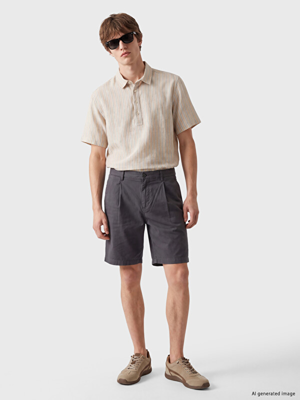 XSIDE Loose Fit Çizgili Erkek Gömlek