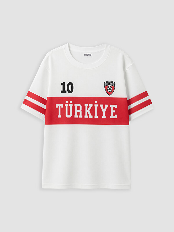LCW Kids Türkiye Baskılı Erkek Çocuk Tişört
