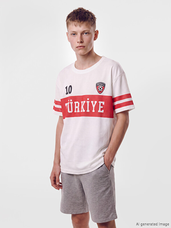 LCW Kids Turkey Printed Boys' T-Shirt