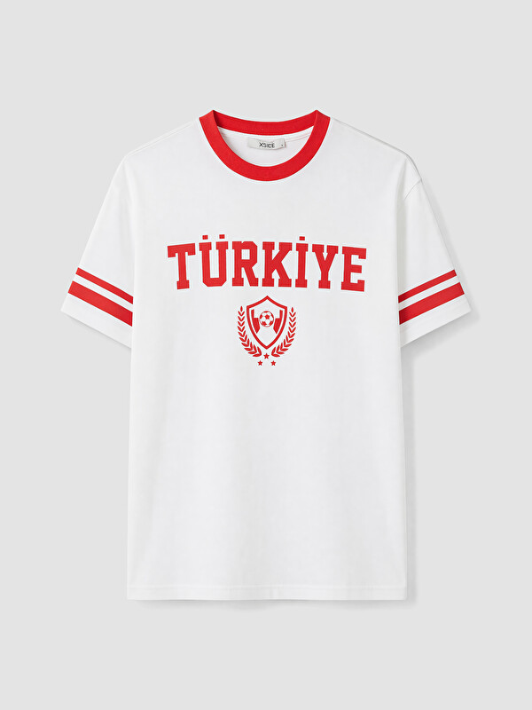 XSIDE Türkiye Baskılı %100 Pamuklu Kadın Tişört
