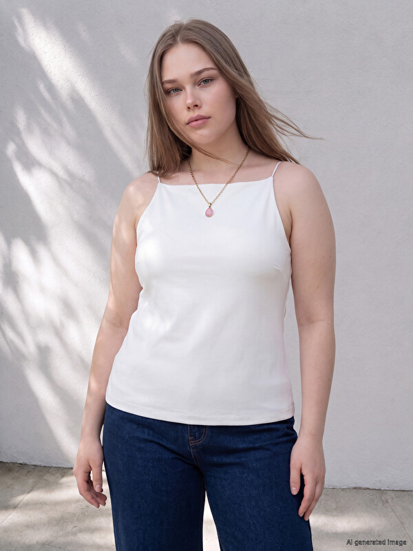 LCW Curve Plus Size Strappy Women's Tank Top
