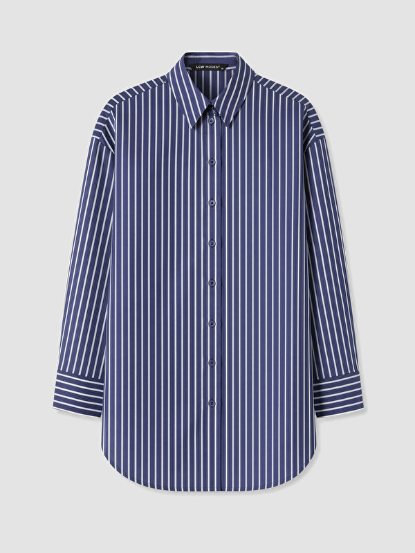 LCW Modest Femër Blu Tunike këmishë
