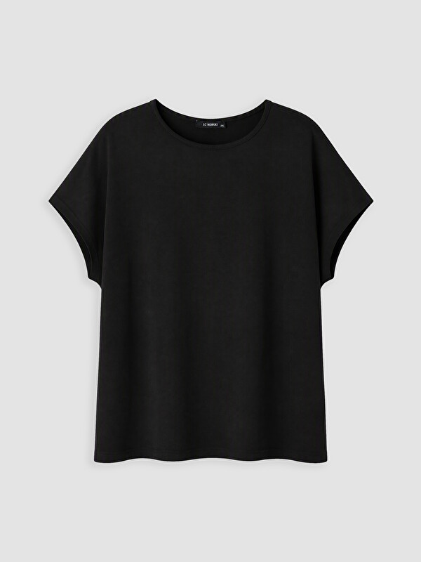 LCWAIKIKI Curve Woman Black Blouse