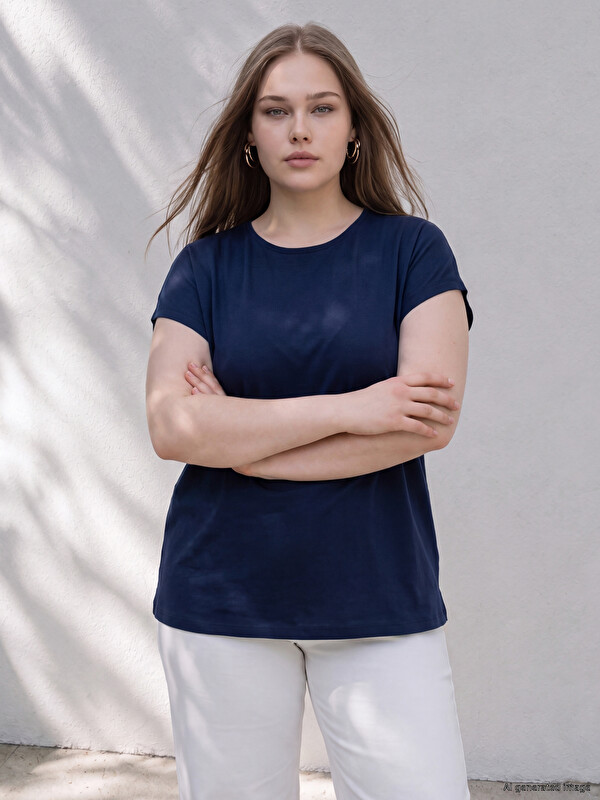 LCWAIKIKI Curve Bluzë oversize madhësi plus për gra