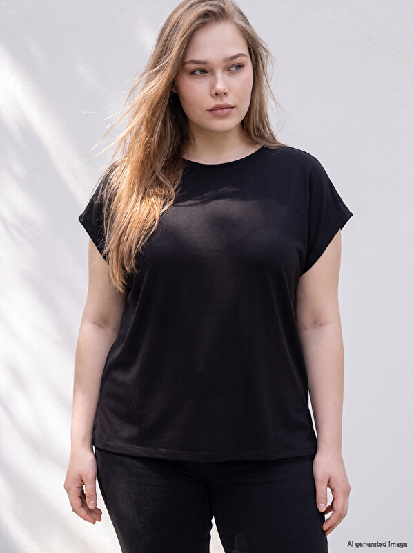 LCWAIKIKI Curve Plus Size Oversize Blouse