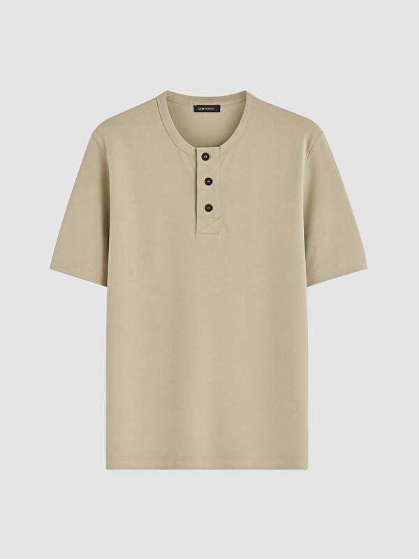 LCW Vision Henley Yaka Erkek Tişört