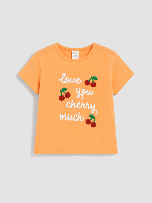 LCW Kids Vajzë Portokalli T-shirt