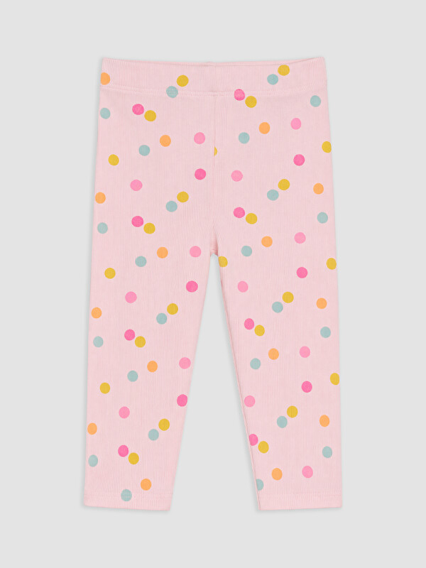 LCW Kids Elastic Waist Polka Dot Girls' Leggings